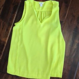 J Crew bright yellow blouse